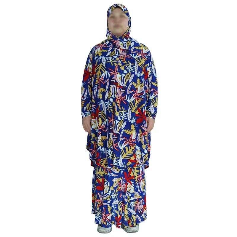 Abaya Fleurie Traditionnelle – Robe Islamique Imprimée 3XL – Grossiste Turquie